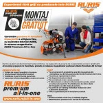 Motocoasa de umar RURIS RR 241 Bravo, motor benzina Khumma, 2 timpi, 24 CC, 1 CP, diametru taiere 255 mm, ham, autocut, cutit 3 dinti