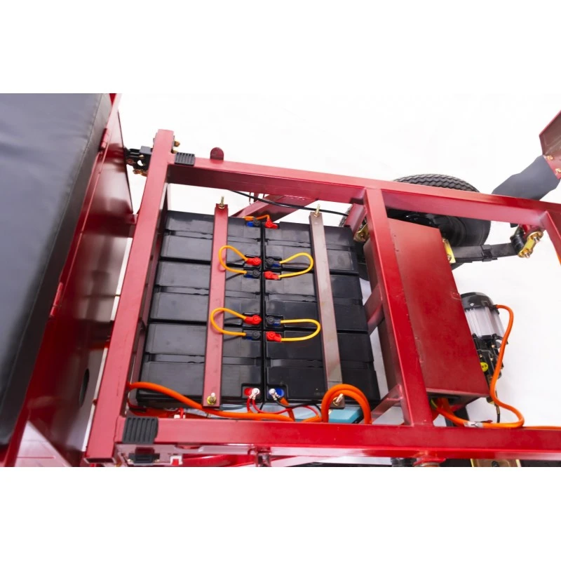 Tricicleta electrica Gulliver autonomie 90 km viteza 25 km/h bena basculabila obloane rabatabile putere 2000W acumulatori 72V/58Ah, reductor pentru greu si usor mecanic