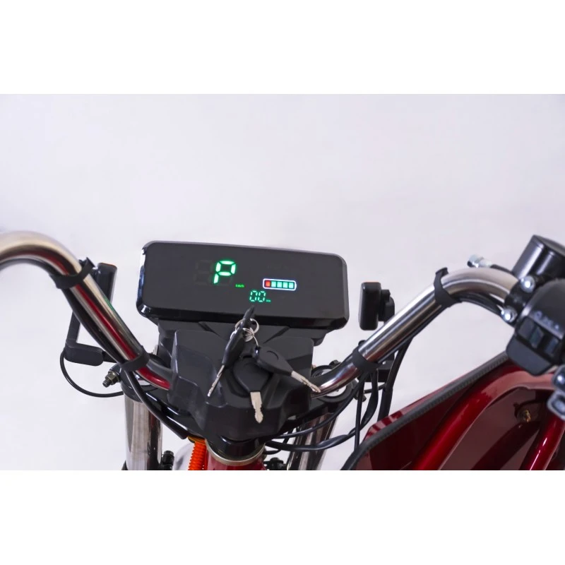 Tricicleta electrica Gulliver autonomie 90 km viteza 25 km/h bena basculabila obloane rabatabile putere 2000W acumulatori 72V/58Ah, reductor pentru greu si usor mecanic