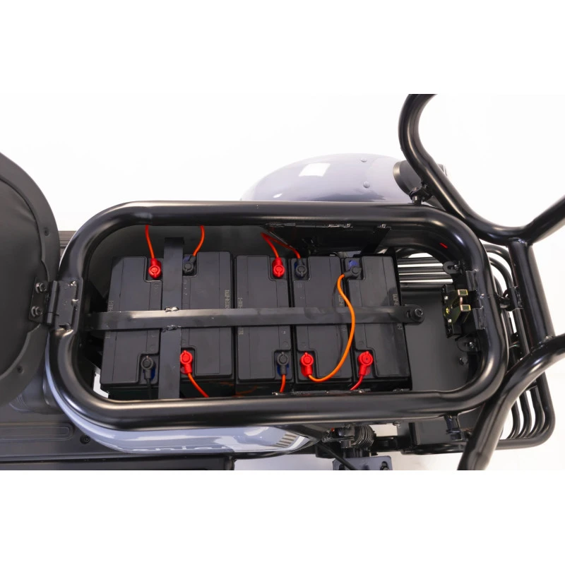 Triciclu electric Senior, 1000W, baterie 60V20Ah, autonomie 50-70KM, 25 Km/h, Fara permis