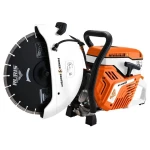 Masina de taiat beton RURIS RTX800, motor benzina 2T, 74 CC, 5 CP, diametru disc 350 mm, adancime maxima taiere 125 mm, 4800 rpm