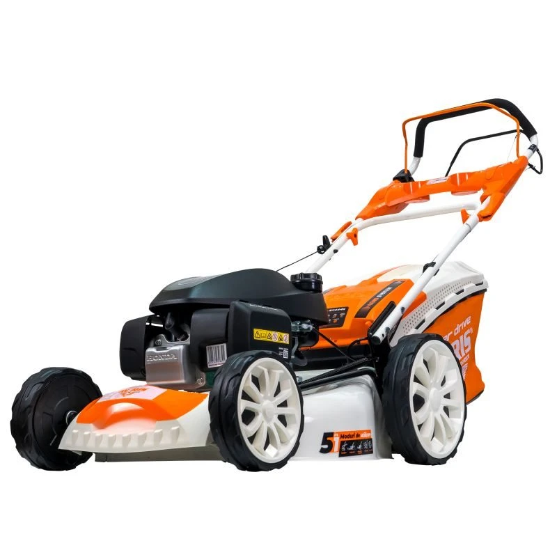 Masina de tuns iarba, pe benzina, RURIS RX444S, 4.6 CP, 166 CC, Honda, latime de lucru 51 cm, inaltime taiere 25-75 mm, sac colector 65 litri