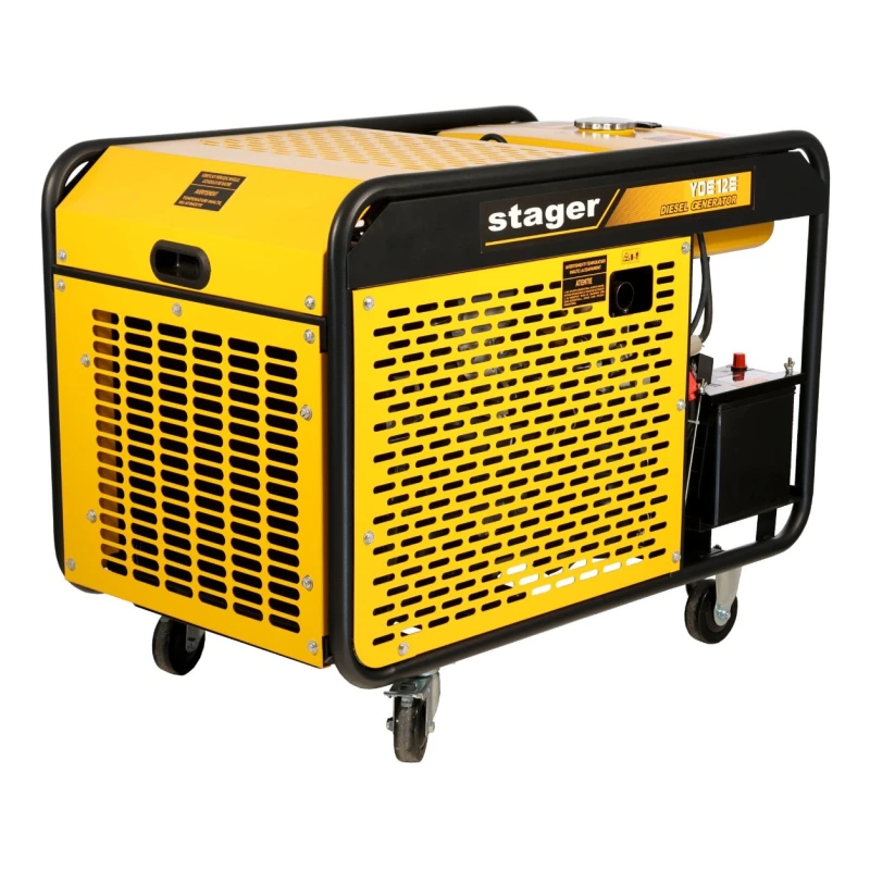 Generator STAGER YDE12E 1158000012E, open frame, 10 kW, monofazat, diesel, pornire la cheie