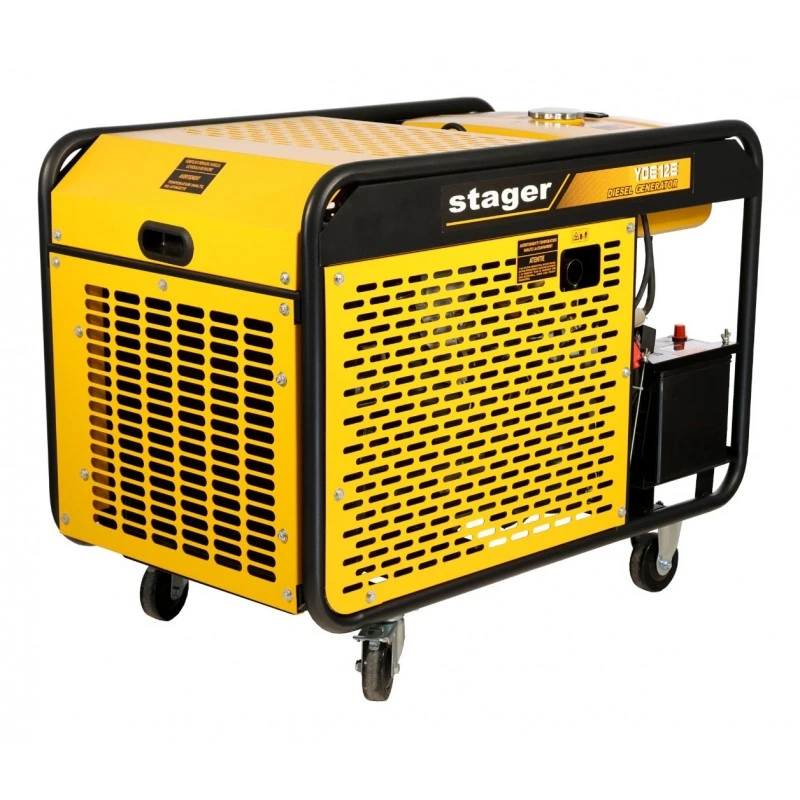 Generator STAGER YDE12E 1158000012E, open frame, 10 kW, monofazat, diesel, pornire la cheie