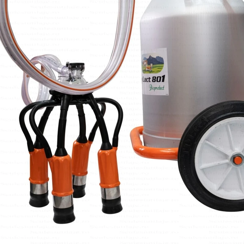Mulgatoare vaci RURIS Fagaras Lact 801, 2 posturi, bidon aluminiu 40L, 550W