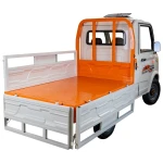 Triciclu electric pick-up RURIS Pilot 5000A, putere maxima 4900 W, autonomie pana la 130 km, cu volan, viteza maxima de 25 km/h, conform reglementarilor UE, fara permis, alba