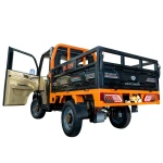 Triciclu electric pick-up RURIS Pilot 5000N, putere maxima 4900 W, autonomie pana la 130 km, cu volan, viteza maxima de 25 km/h, conform reglementarilor UE, fara permis, negru
