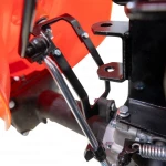 Motocultivator RURIS 1077, Motor Loncin 420cc, 16 CP, 4 timpi, Transmisie pinioane conice, 3 viteze înainte + 3 înapoi, Diferential, Frana hidraulica, Pornire la cheie, Iluminare LED, Roti 20x10-10, lama de cosit CX77