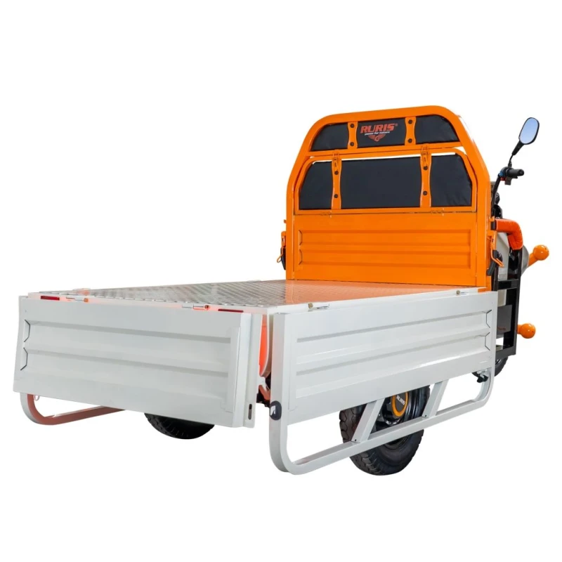 Triciclu Electric Cargo RURIS Pilot 3120A, 2000W, 72V 45Ah, Autonomie 70 km, Utilitar, Sarcina 542 kg, viteza maxima de 25 km/h, conform reglementarilor UE, fara permis, alb