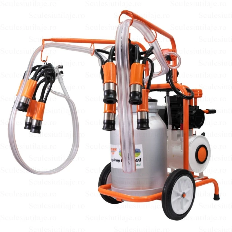 Mulgatoare vaci RURIS Fagaras Lact 801, 2 posturi, bidon aluminiu 40L, 550W