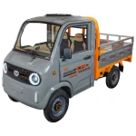 Triciclu electric pick-up RURIS Pilot 5000G, putere maxima 4900 W, autonomie pana la 130 km, cu volan, viteza maxima de 25 km/h, conform reglementarilor UE, fara permis, gri