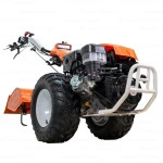 Motocultivator RURIS 1077, Motor Loncin 16 CP, 420cc, 3+3 viteze, diferential, pornire la cheie, iluminare LED, roți 20x10-10, frana hidraulica, accesorii, lama de cosit 1110 mm, freza tractata, plug