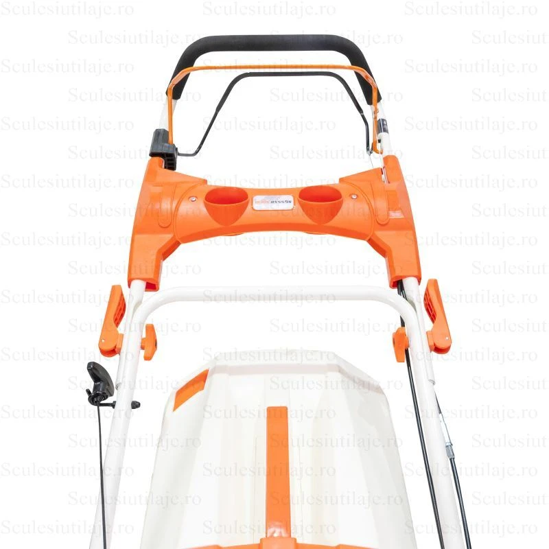 Masina de tuns gazon RURIS RX555S, 5.2 CP, 530 mm, autopropulsata, motor Honda GCV200, 65L, functie mulching, carcasa metalica