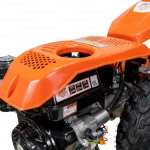 Motocultivator RURIS 1077, Motor Loncin 16 CP, 420cc, 3+3 viteze, diferential, pornire la cheie, iluminare LED, roți 20x10-10, frana hidraulica, accesorii, lama de cosit 1110 mm, freza tractata, plug