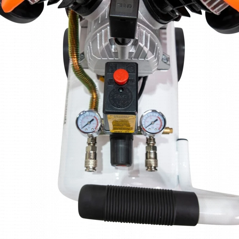 Compresor Aer RURIS Double Power 5000 – 2200W, 3CP, 50L, 354 l/min, 8 Bar, 2 Cilindri, 2 Iesiri cu Manometru