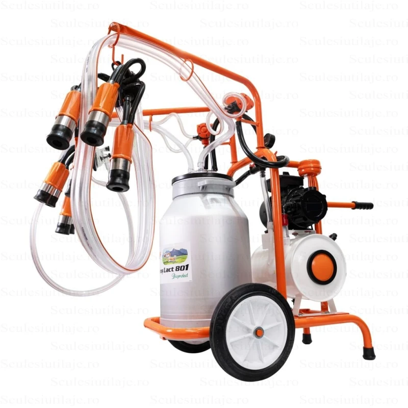 Mulgatoare vaci RURIS Fagaras Lact 801, 2 posturi, bidon aluminiu 40L, 550W