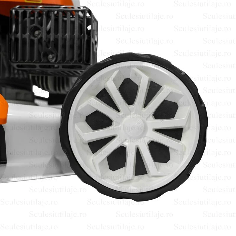 Masina de tuns gazon RURIS RX655 – 5.6 CP, latime de lucru 56 cm, Autopropulsata, Multifuncționala. Pornire electrica