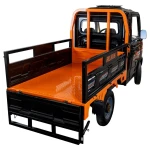 Triciclu electric pick-up RURIS Pilot 5000N, putere maxima 4900 W, autonomie pana la 130 km, cu volan, viteza maxima de 25 km/h, conform reglementarilor UE, fara permis, negru