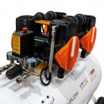 Compresor Silentios RURIS Silent Power 10000 OilFree – 3000W, 100L, 528 l/min, 8 Bar, Fara Ulei, 2 Cilindri, 2 Iesiri, Protectii Multiple