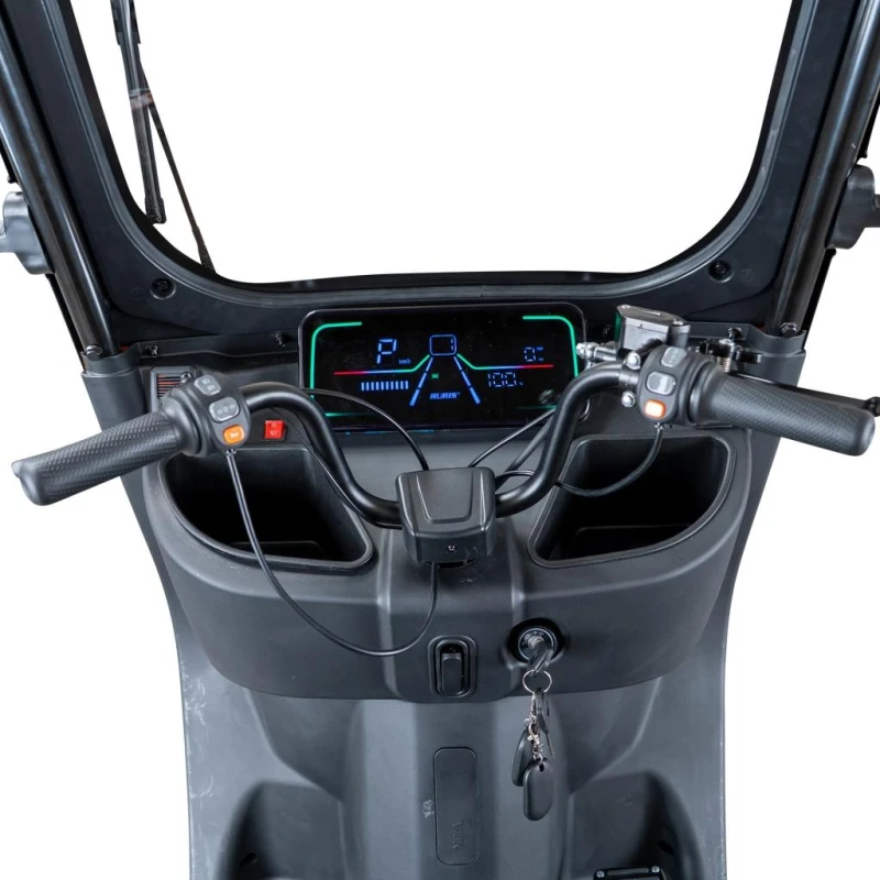 Triciclu Electric RURIS Pilot 3070N – Motor Electric 2900W, Baterie Plumb-Acid 72V 32Ah, Autonomie 60 km, Viteza 25 km/h, Capacitate 225 kg, negru