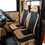 Triciclu electric pick-up RURIS Pilot 5000N, putere maxima 4900 W, autonomie pana la 130 km, cu volan, viteza maxima de 25 km/h, conform reglementarilor UE, fara permis, negru