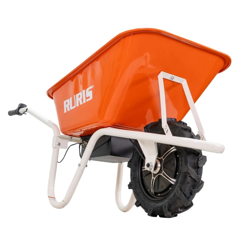 Roaba Autopropulsata Electrica RURIS RTS 2000 – Motor 500W, Baterie 24V/12Ah, Autonomie 8h, Capacitate 150 kg, Basculare Manuala