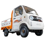 Triciclu electric pick-up RURIS Pilot 5000A, putere maxima 4900 W, autonomie pana la 130 km, cu volan, viteza maxima de 25 km/h, conform reglementarilor UE, fara permis, alba