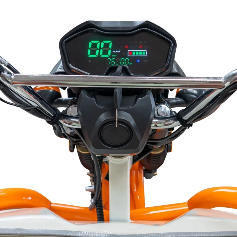 Triciclu Electric Cargo RURIS Pilot 3120A, 2000W, 72V 45Ah, Autonomie 70 km, Utilitar, Sarcina 542 kg, viteza maxima de 25 km/h, conform reglementarilor UE, fara permis, alb