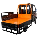 Triciclu electric pick-up RURIS Pilot 5000N, putere maxima 4900 W, autonomie pana la 130 km, cu volan, viteza maxima de 25 km/h, conform reglementarilor UE, fara permis, negru