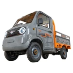 Triciclu electric pick-up RURIS Pilot 5000G, putere maxima 4900 W, autonomie pana la 130 km, cu volan, viteza maxima de 25 km/h, conform reglementarilor UE, fara permis, gri
