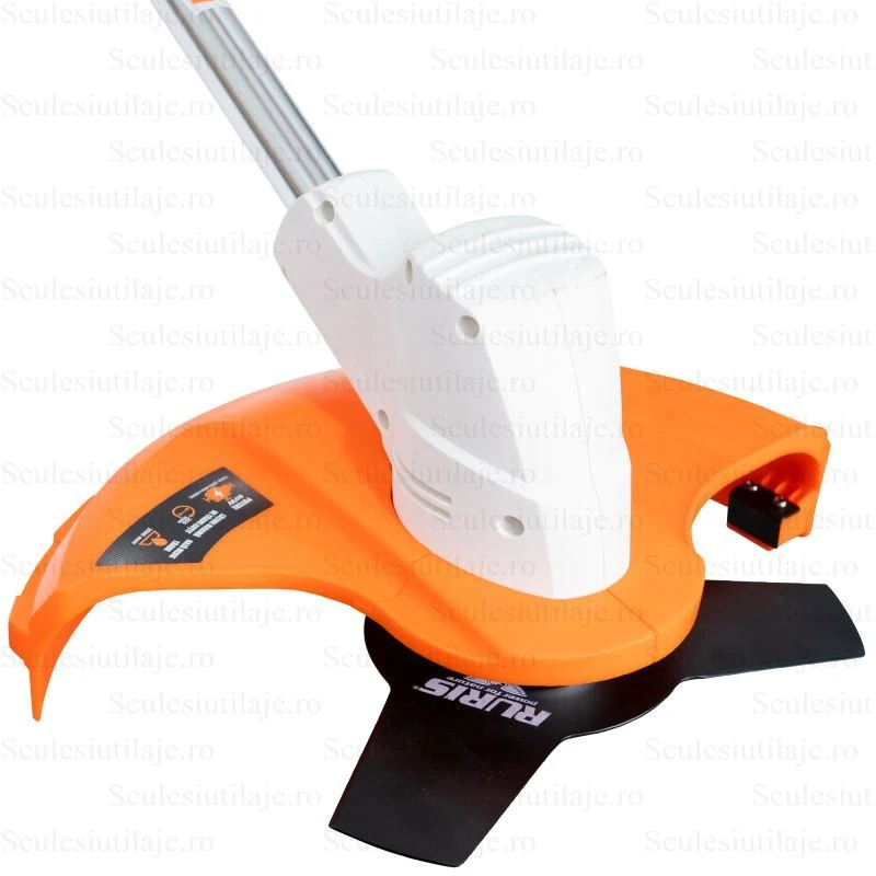 Motocoasa de umar pe acumulator RURIS 3024E – 20V, 4Ah, 80Wh, cutit 3 dinti, 300 mm taiere
