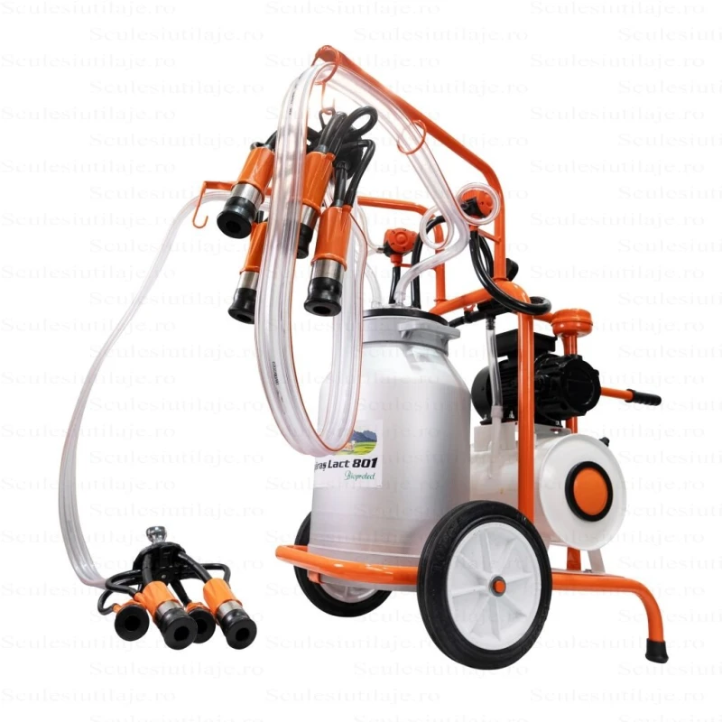 Mulgatoare vaci RURIS Fagaras Lact 801, 2 posturi, bidon aluminiu 40L, 550W
