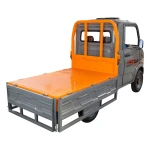 Triciclu electric pick-up RURIS Pilot 5000G, putere maxima 4900 W, autonomie pana la 130 km, cu volan, viteza maxima de 25 km/h, conform reglementarilor UE, fara permis, gri