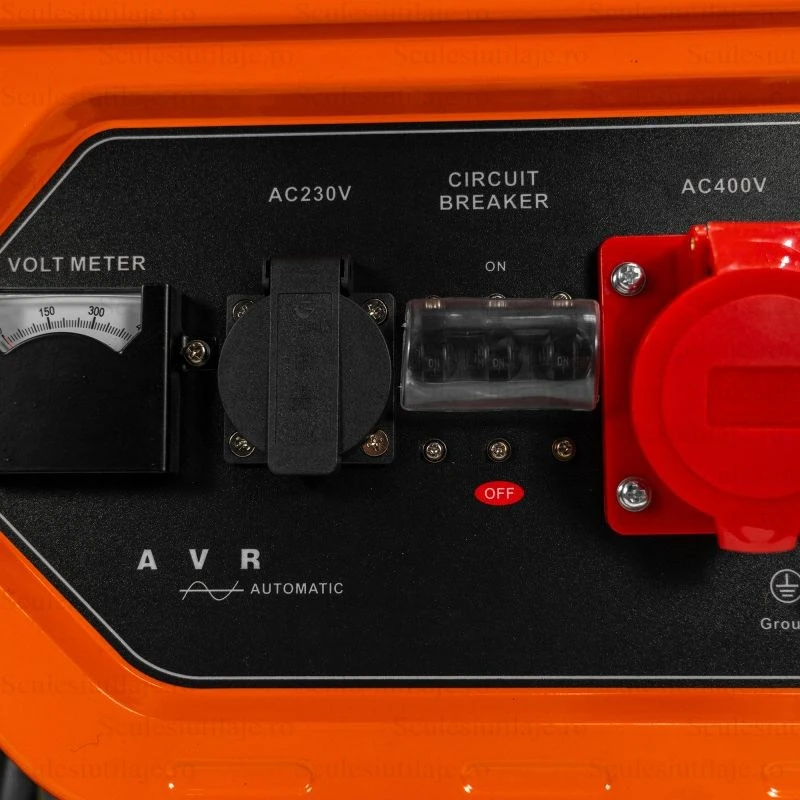 Generator de curent RURIS R-POWER GE5500RC – 5500W, 3 faze, motor 13CP, pornire electrica, telecomanda, AVR