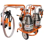 Mulgatoare RURIS Fagaras Lact 902, 2 posturi, 2 bidoane inox 60L, 550W