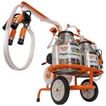 Mulgatoare RURIS Fagaras Lact 902, 2 posturi, 2 bidoane inox 60L, 550W