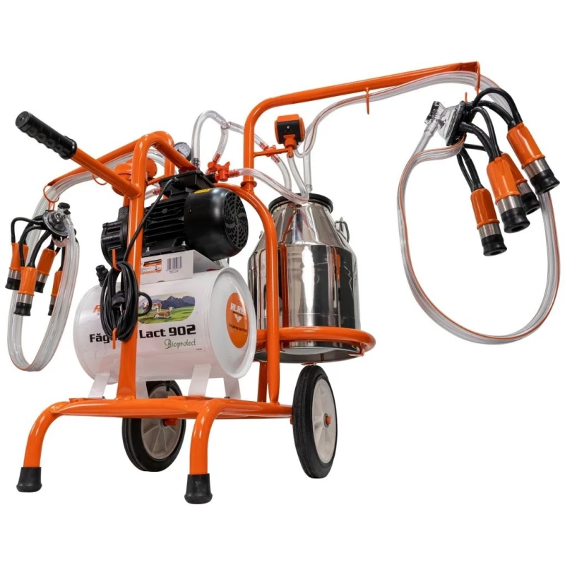 Mulgatoare RURIS Fagaras Lact 902, 2 posturi, 2 bidoane inox 60L, 550W