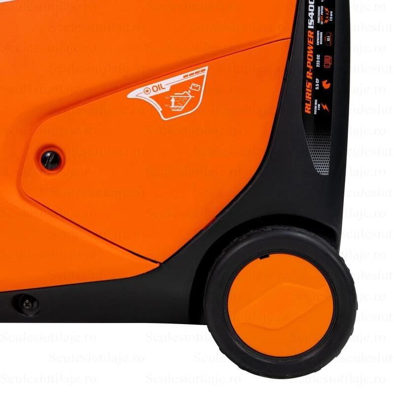 Generator Invertor RURIS R-Power IS4000RC, 4000W, 5.5 CP, 2 x 230V, Pornire Electrica + Telecomanda, Rezervor 12L, Silentios