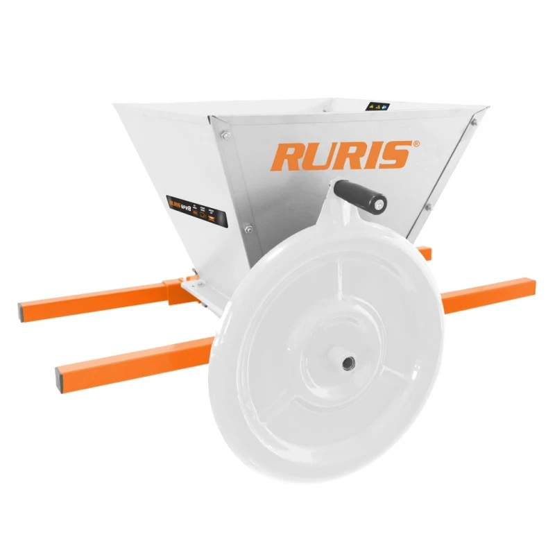 Zdrobitor manual pentru struguri RURIS SP28, inox 28L, role nylon