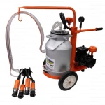 Mulgatoare RURIS Fagaras Lact 601 – 1 Post, Bidon Aluminiu 25L, Motor 550W, 200 l/min