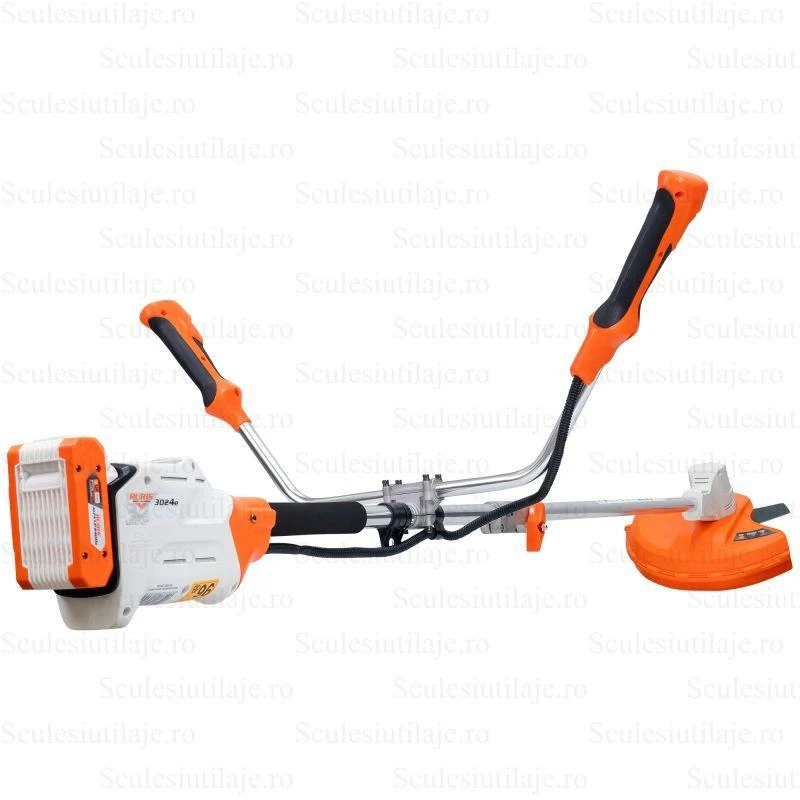 Motocoasa de umar pe acumulator RURIS 3024E – 20V, 4Ah, 80Wh, cutit 3 dinti, 300 mm taiere