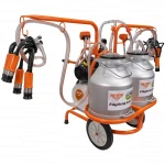 Mulgatoare RURIS Fagaras Lact 901, 2 posturi, 2 bidoane aluminiu 60L, 550W