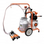 Mulgatoare RURIS Fagaras Lact 701 – 1 Post, Bidon Aluminiu 30L, Vacuum 18L, Motor 550W | Pentru 2-5 Bovine
