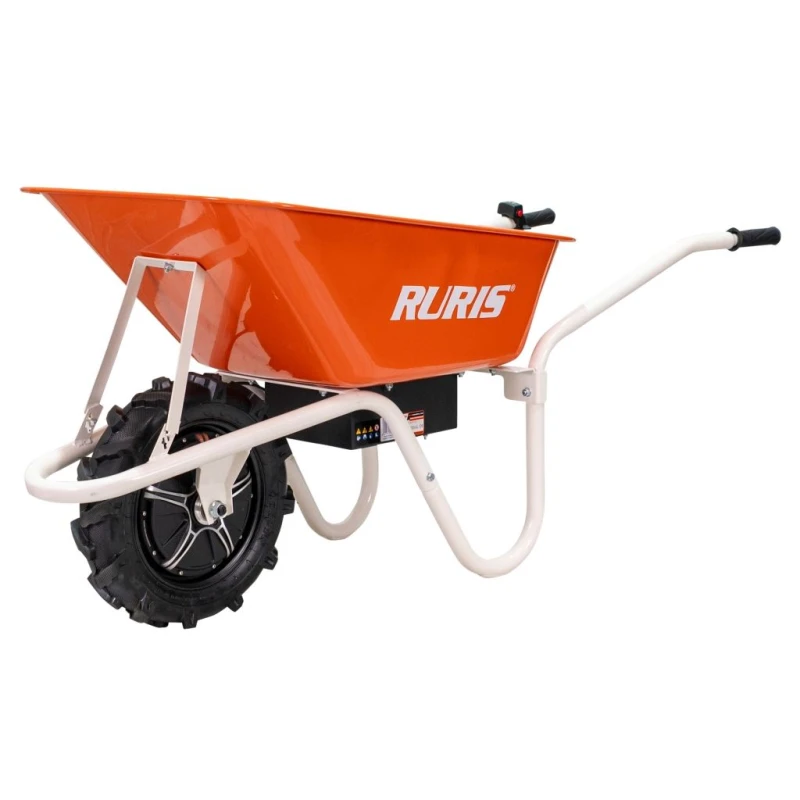 Roaba Autopropulsata Electrica RURIS RTS 2000 – Motor 500W, Baterie 24V/12Ah, Autonomie 8h, Capacitate 150 kg, Basculare Manuala