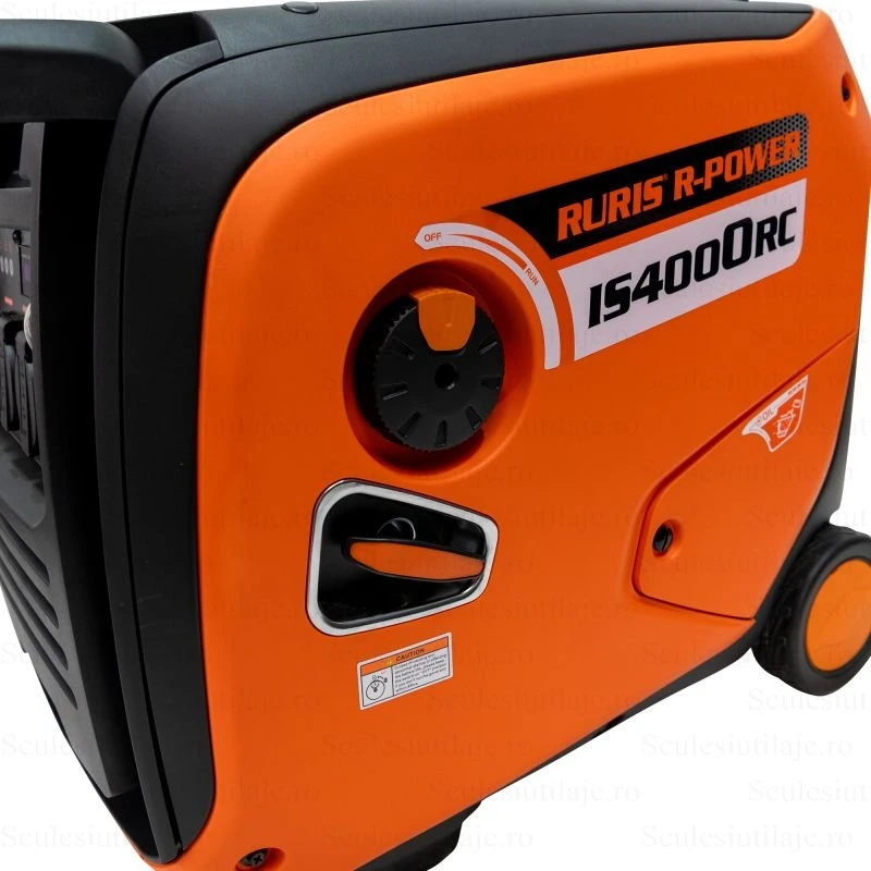 Generator Invertor RURIS R-Power IS4000RC, 4000W, 5.5 CP, 2 x 230V, Pornire Electrica + Telecomanda, Rezervor 12L, Silentios