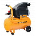 Stager Air 20D24 compresor aer, 24L, 8bar, 200L/min, monofazat, angrenare directa
