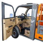 Triciclu electric pick-up RURIS Pilot 5000G, putere maxima 4900 W, autonomie pana la 130 km, cu volan, viteza maxima de 25 km/h, conform reglementarilor UE, fara permis, gri