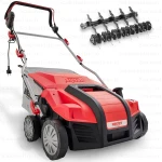 Scarificator si aerator electric HECHT 1848 2 in 1, putere motor 1800 W, sac colectare 55 litri, latime de lucru 40 cm