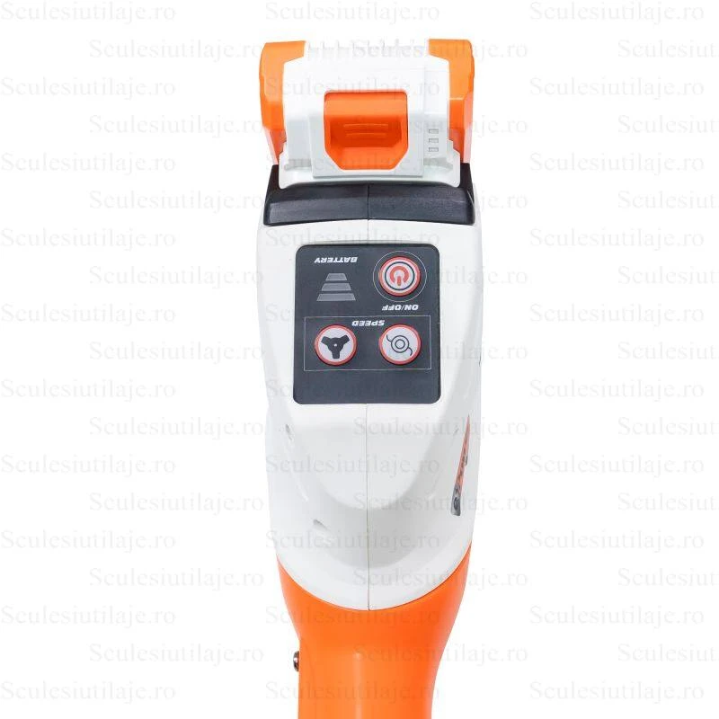 Motocoasa de umar pe acumulator RURIS 3024E – 20V, 4Ah, 80Wh, cutit 3 dinti, 300 mm taiere