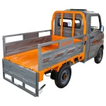 Triciclu electric pick-up RURIS Pilot 5000G, putere maxima 4900 W, autonomie pana la 130 km, cu volan, viteza maxima de 25 km/h, conform reglementarilor UE, fara permis, gri